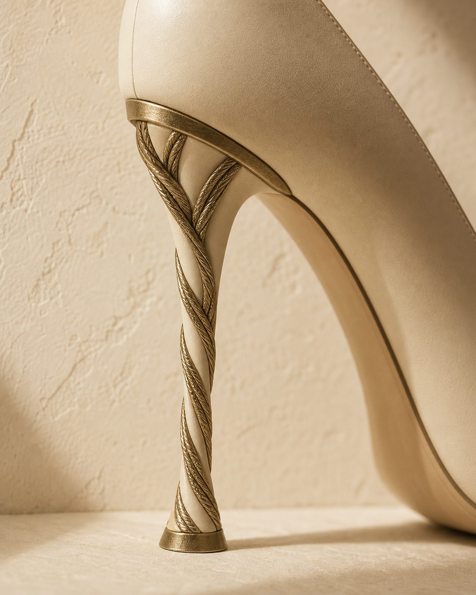 Hourglass heel detail